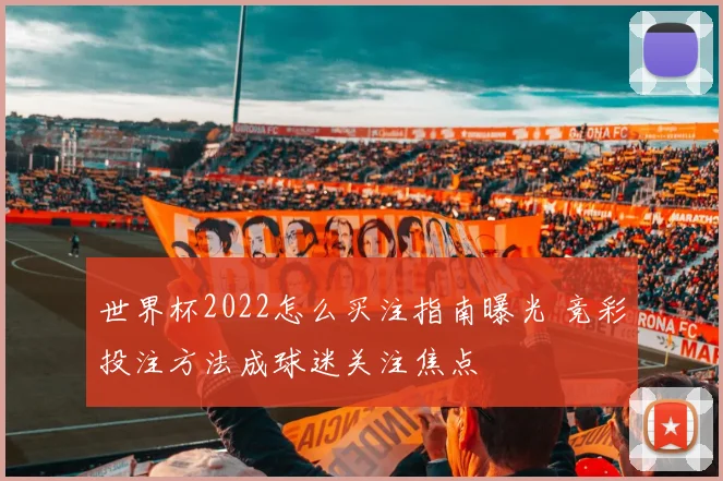 世界杯2022怎么买注指南曝光 竞彩投注方法成球迷关注焦点